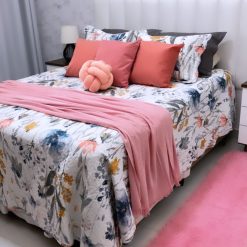 Cobre Leito Merlot Dupla Face - Linha Bouti