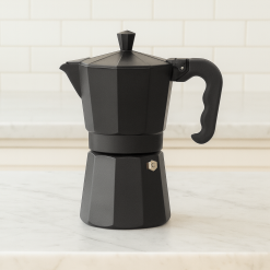 Cafeteira Verona 6 Xícaras 300ml - Alumínio Preto Brinox