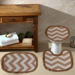 Jogo de Banheiro 3 peças - Supreme Caramelo