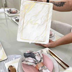 Kit Mesa Posta - Sousplast Para Pratos e Porta Copos - Arenita