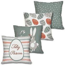 Kit c/ 4 Capas para Almofadas - Coleção Páscoa II