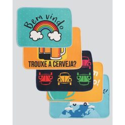 Tapete Antiderrapante Pop 55x40 Porta, Sala, Cozinha, Quarto, Entrada.