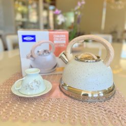 Chaleira Com Apito 2,7l Linha Roma - Fundo de indução