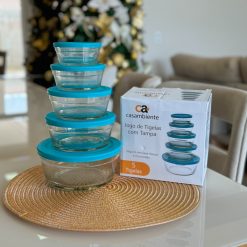 Conjunto vasilhas de vidro