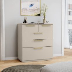 Cômoda Dubai 5 Gavetas com Corrediça Telescópica