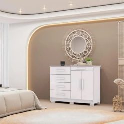 Cômoda 5 Gavetas 2 portas - Sirius