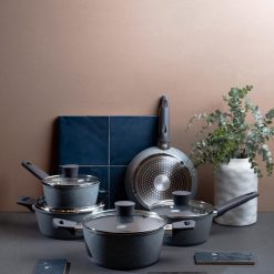 Jogo De Panelas Silver - Revestimento em Cerâmica - 5 peças