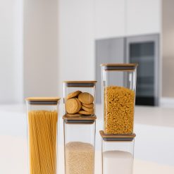 Kit Potes Herméticos Bambu - 5 peças