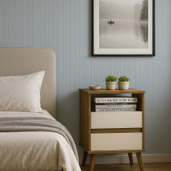 Mesa de Cabeceira Milão Canela/Off White